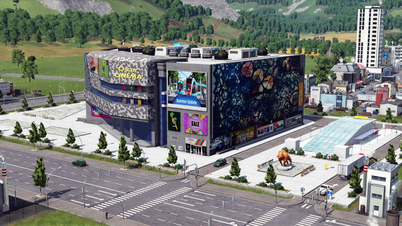 TransportFever2 : (Shopping_Mall)_(3_in_1) MOD