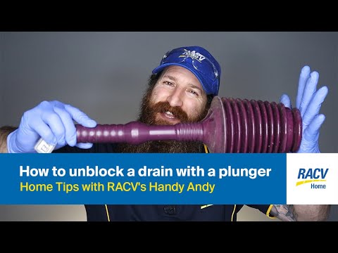 Home Tips with RACV’s Handy Andy | How to Unblock Drain With a Plunger