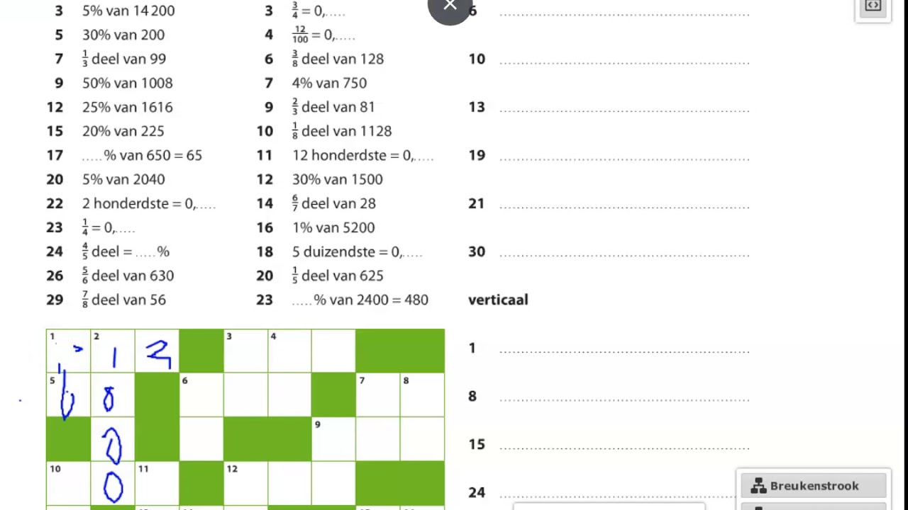 Wonderbaar groep 8 rekenen thema 3 werkblad 9 - YouTube VQ-49