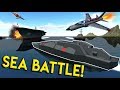 EPIC SEA BATTLE & FIGHTER JET DOGFIGHT! - Simple Planes Creations Gameplay - EP 10