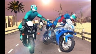 Spider Stunt Rider Superhero Spider Highway Rider (by TVGames) Android GamePlay video screenshot 3