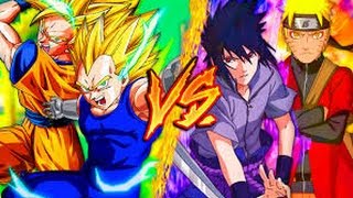 Vegeta Goku Vs Naruto Sasuke By Rapbits