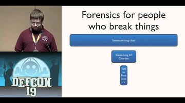 DEFCON 19 (2011) - Covert Post-Exloitation Forensics with Metasploit
