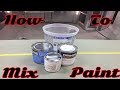 Car Painting: How to mix paint