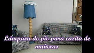 Como hacer una lámpara para casa de muñecas con cosas que tienes por casa!!!