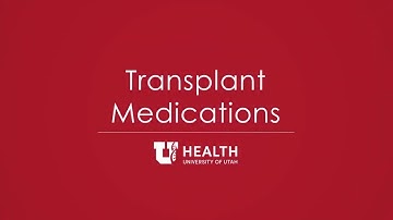 Cyclosporine - Transplant Medication Education