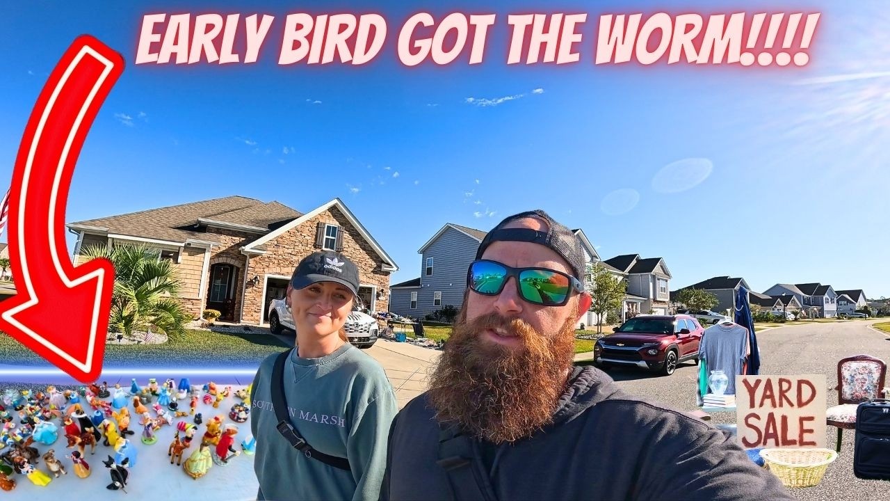 Wiping out entire yard sale in 5 minutes! - YouTube