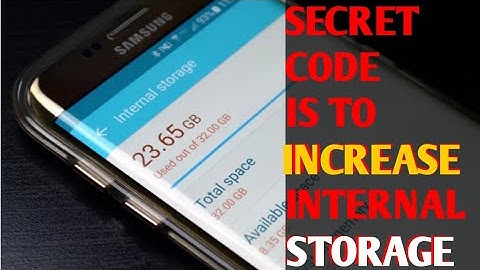SECRET CODE IS TO INCREASE INTERNAL STORAGE/How to increase internal memory!!