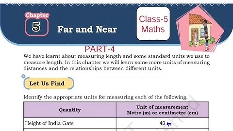 (PART-4) Far and Near / Class-5 Maths NCERT Chapter-5 Explanation and Solution By KV teacher 