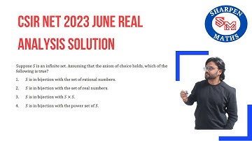 CSIR-NET June 2023 solution || Real Analysis || Countable set || Uncountable set