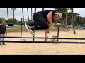 Freestyle calisthenics on the parallel bars san diego