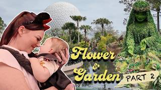 EPCOT Flower &amp; Garden Festival l 🌸 Park Walk  + Topiaries, Food &amp; Spring Disney Vibes (Part 2)