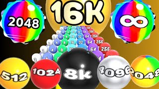 Satisfying Number Ball 3D Merge Games vs Ball Run 2048 vs Ball Run Infinity - all levels gameplay 👌 screenshot 4