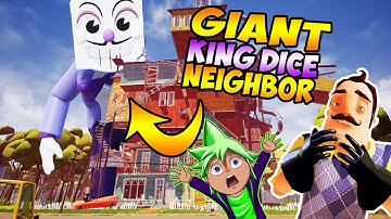 CHIPMUNK vs GIANT KING DICE | Hello Neighbor Mod