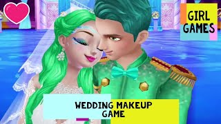 Ice Princess Royal Wedding Day Game - Green Haired Ice Princess - Fun Girl Games Makeup, Dress Up screenshot 4