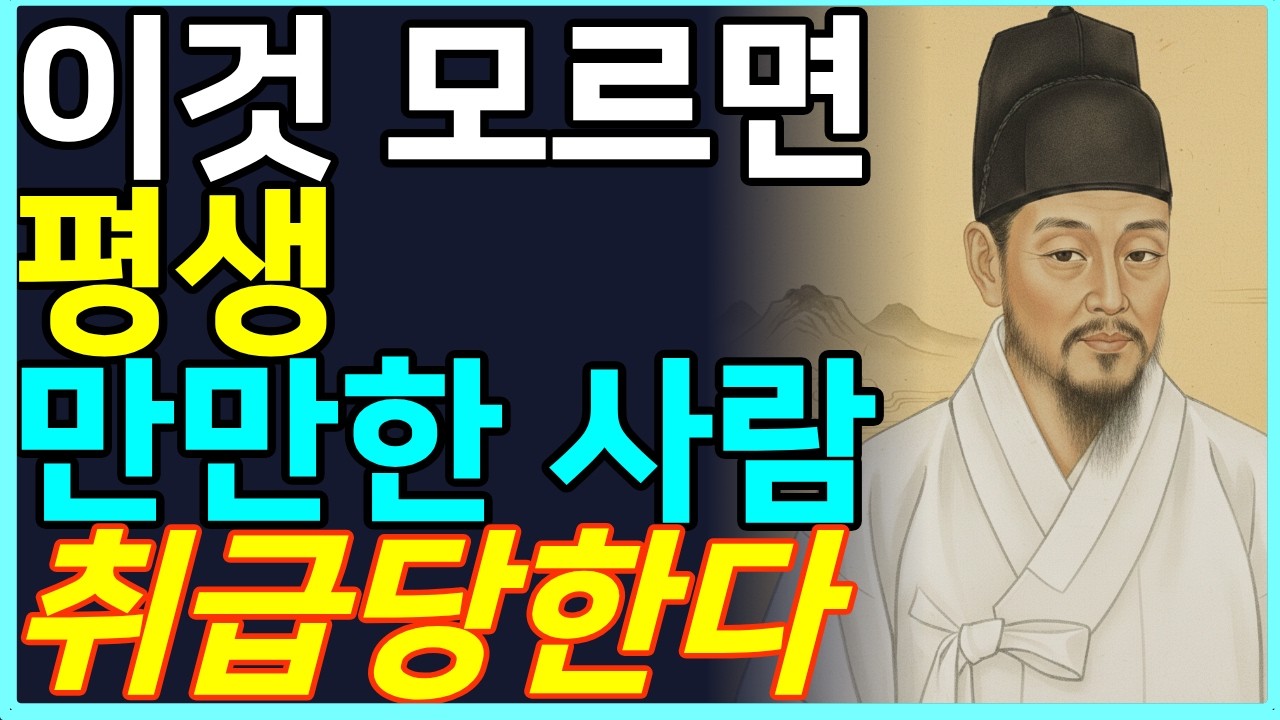 [정약용 명언] 이런 행동 무시당합니다. 존중받는 사람이 되는 5가지 행동 | 인생명언 | 처세술 | 삶의지혜 | 명언 | 지혜 | 오디오북 자존감 | 정약용 |