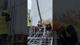 LUCKY BUILDING–Đổ bê tông vách hầm, bước nhỏ nhưng quyết định lớn #greenstar #luckybuilding #xaydung