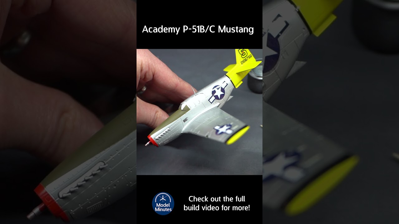 A Pretty Decent Model Kit of the P-51B/C Mustang! Building Academy's 1/72 Scale Version  #modelkit