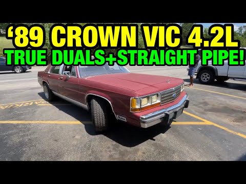 1989 Ford Crown Victoria 4.2L WINDSOR V8 TRUE DUAL EXHAUST w/ STRAIGHT PIPES!