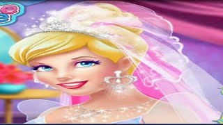 Game trang điểm cô dâu Cinderella | Đám cưới của cô bé lọ lem | Váy cưới screenshot 3