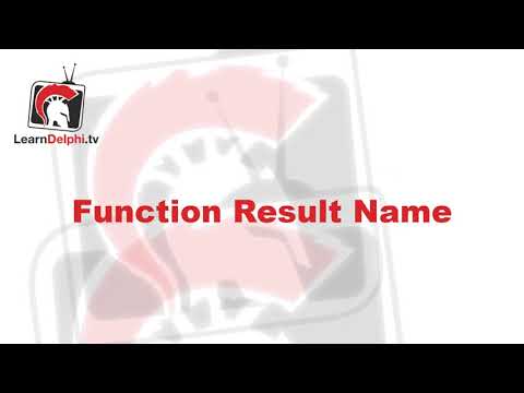 Function Result Name (Obscure Syntax #5) - Delphi #154