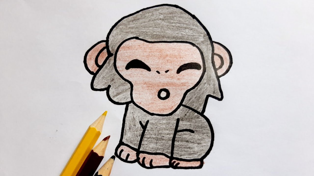 COMMENT DESSINER UN SINGE FACILEMENT ? - YouTube
