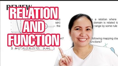 Relations and Functions|| Tagalog Math Tutorial || Teacher Weng Math