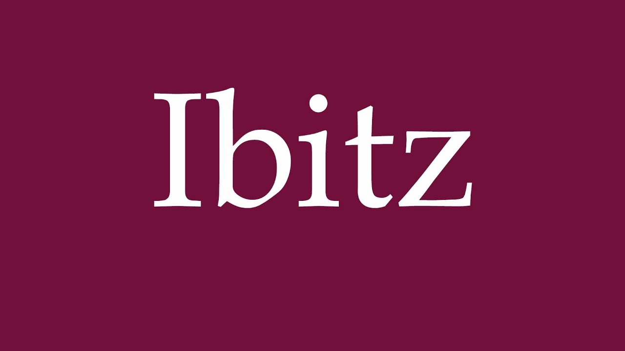 How to Pronounce ''Ibitz'' Correctly in German - YouTube