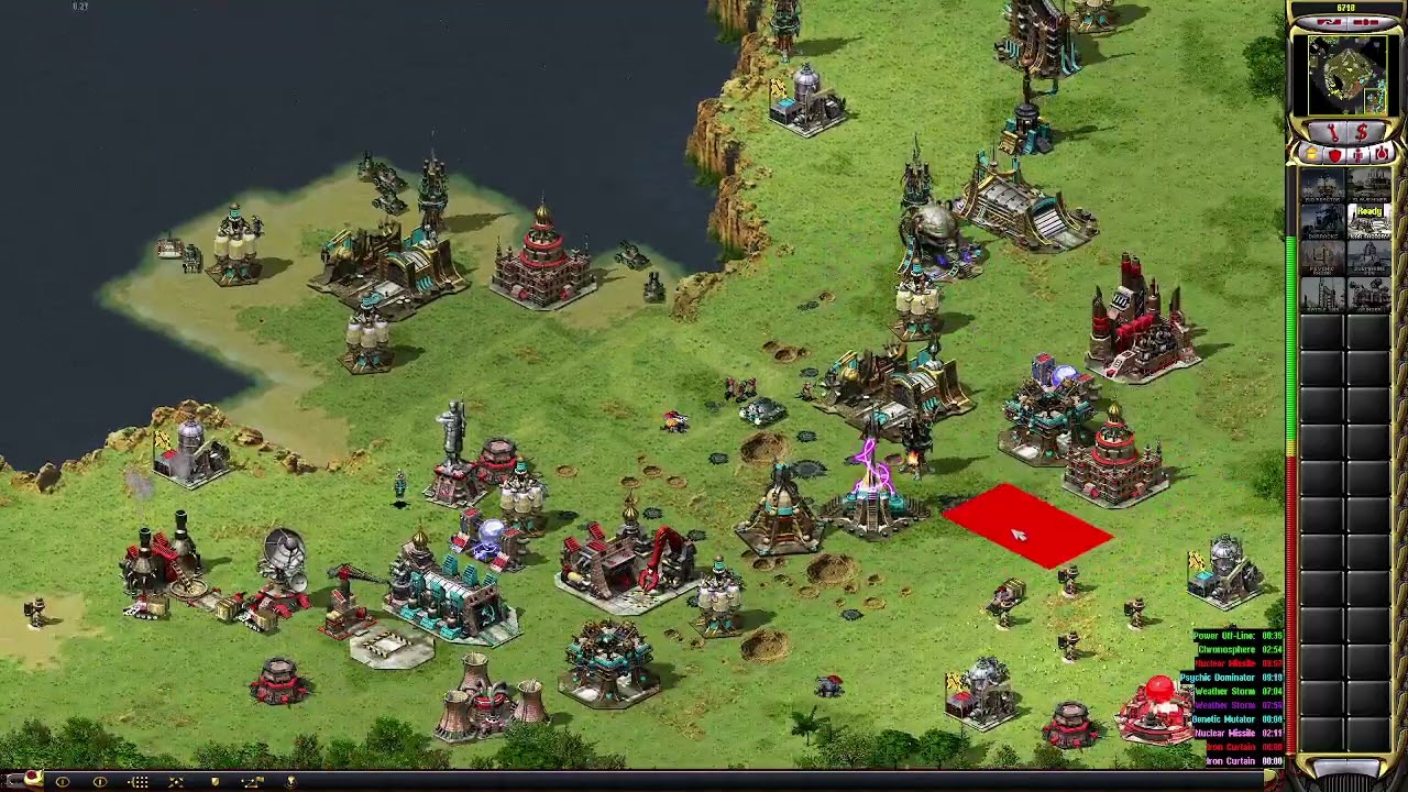 Good game with That  noob team m8 ghost hehe Red alert 2 yuri revenge |2v2v2v2|online gameplay 