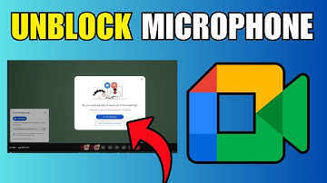 How To Unblock Microphone in Google Meet - New Method