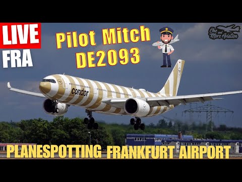 🔴Live Planespotting Frankfurt Airport 👨‍✈️Pilot kehrt aus SFO zurück DE2093🛬