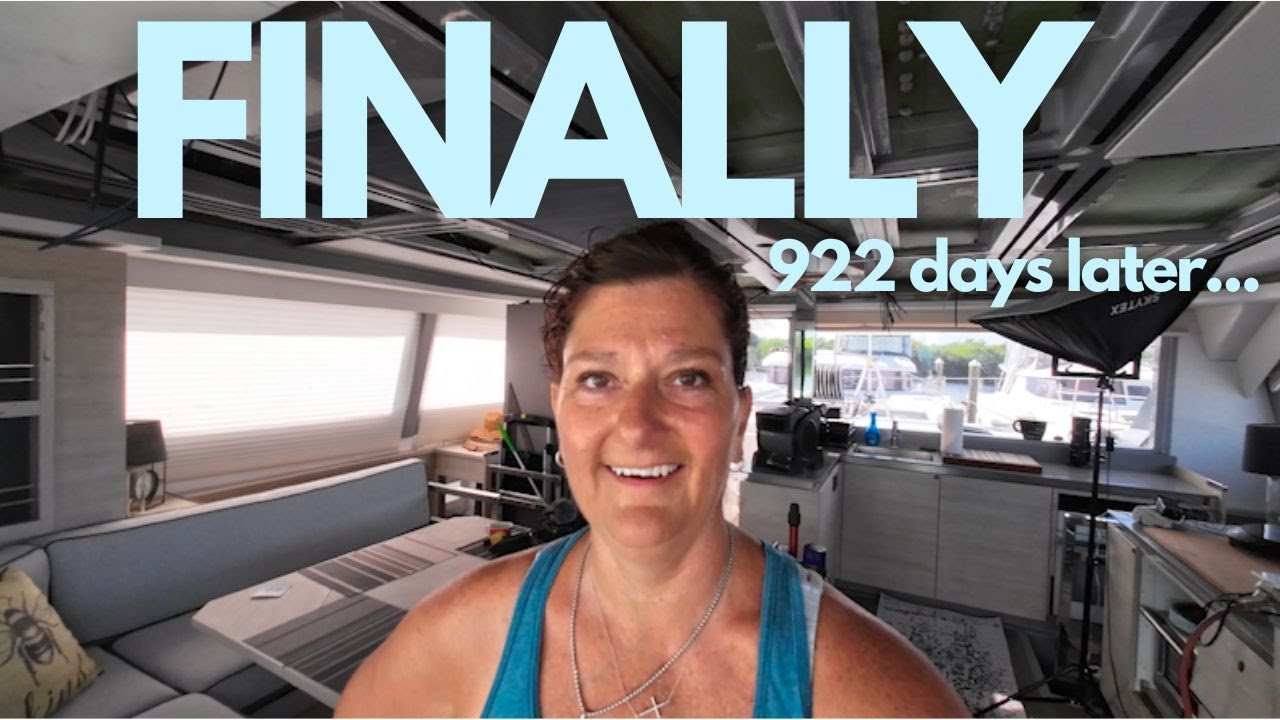 FINALLY 922 DAYS LATER//From Sunken Wreck To Floating Home-Episode 150