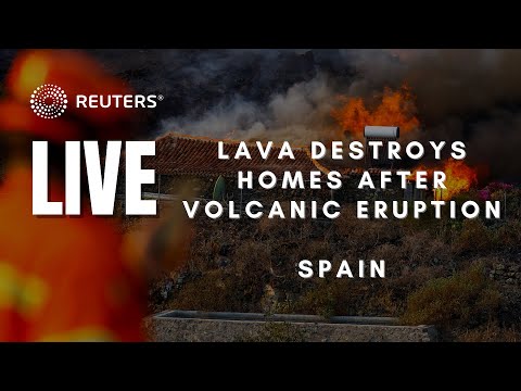 LIVE: Lava from volcano destroys homes on Spain's La Palma island
