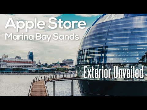 Exterior Unveiled: Apple Store Marina Bay Sands Singapore | Architecture by Foster + Partners
