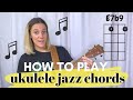 Jazz Chords for Baritone Ukulele // Easy Tutorial