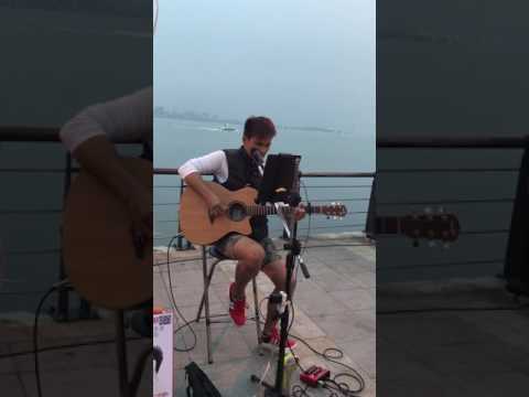抒情音樂工作室－《高明德Andy》淡水街頭抒情演唱( 修煉愛情）