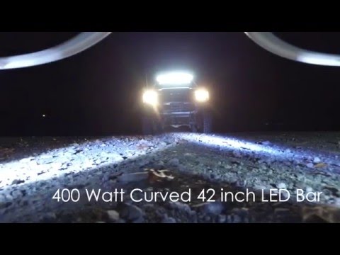 400W Watt LED Bar Ride Along (Aerial HD)