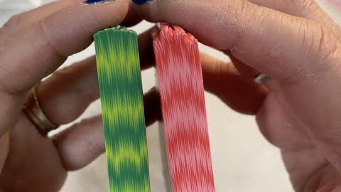 A Basic Polymer Clay Cane Tutorial: Checkerboard to Ikat Cane - New Format