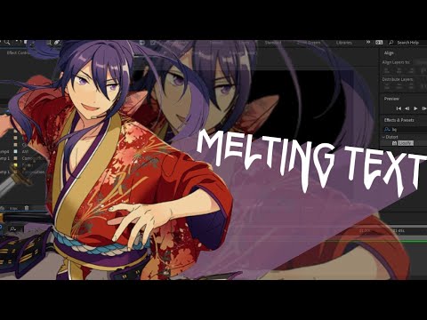 after effects | melting text tutorial