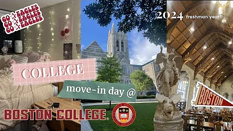 college move-in day @ boston college *freshman year!!