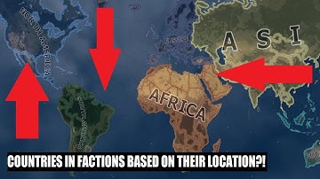 HOI4 Timelapse || What if countries were in faction based on their location in 1936?! ||