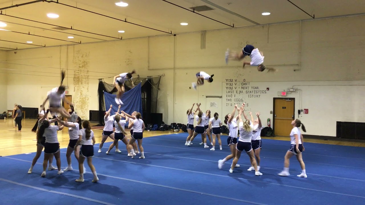 College Cheerleaders Train Basket Tosses Shorts YouTube