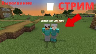 Стрим! Выживаем в нашем мире с Лаисом | minecraft Cartoshka