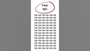 find the hidden number 991 #find #numberpuzzle
