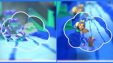 Crash Bandicoot: On the Run! Frosty Mini Robot Defeated!