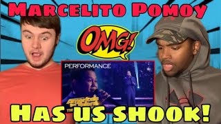 Marcelito Pomoy Beauty And The Beast DUAL VOICES America's Got Talent REACTION