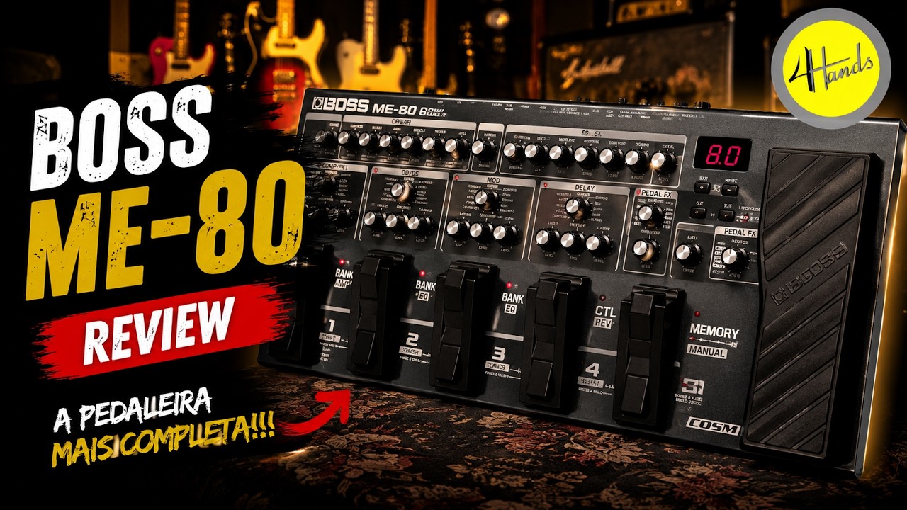 BOSS ME-80 — A Pedaleira que Virou Referência para Palco e Estúdio