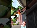 Girl Touches Fan And Dragon Appears 🐉 #shorts#viralshorts#aivideo#dragon#horror#monster#scary