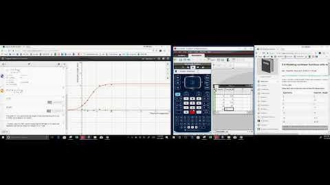 Logistic Regression  Model Desmos and TI Nspire for Elephant height v  age data