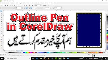Outline Pen Tool in CorelDraw. Learn CorelDraw in hindi tutorial 27